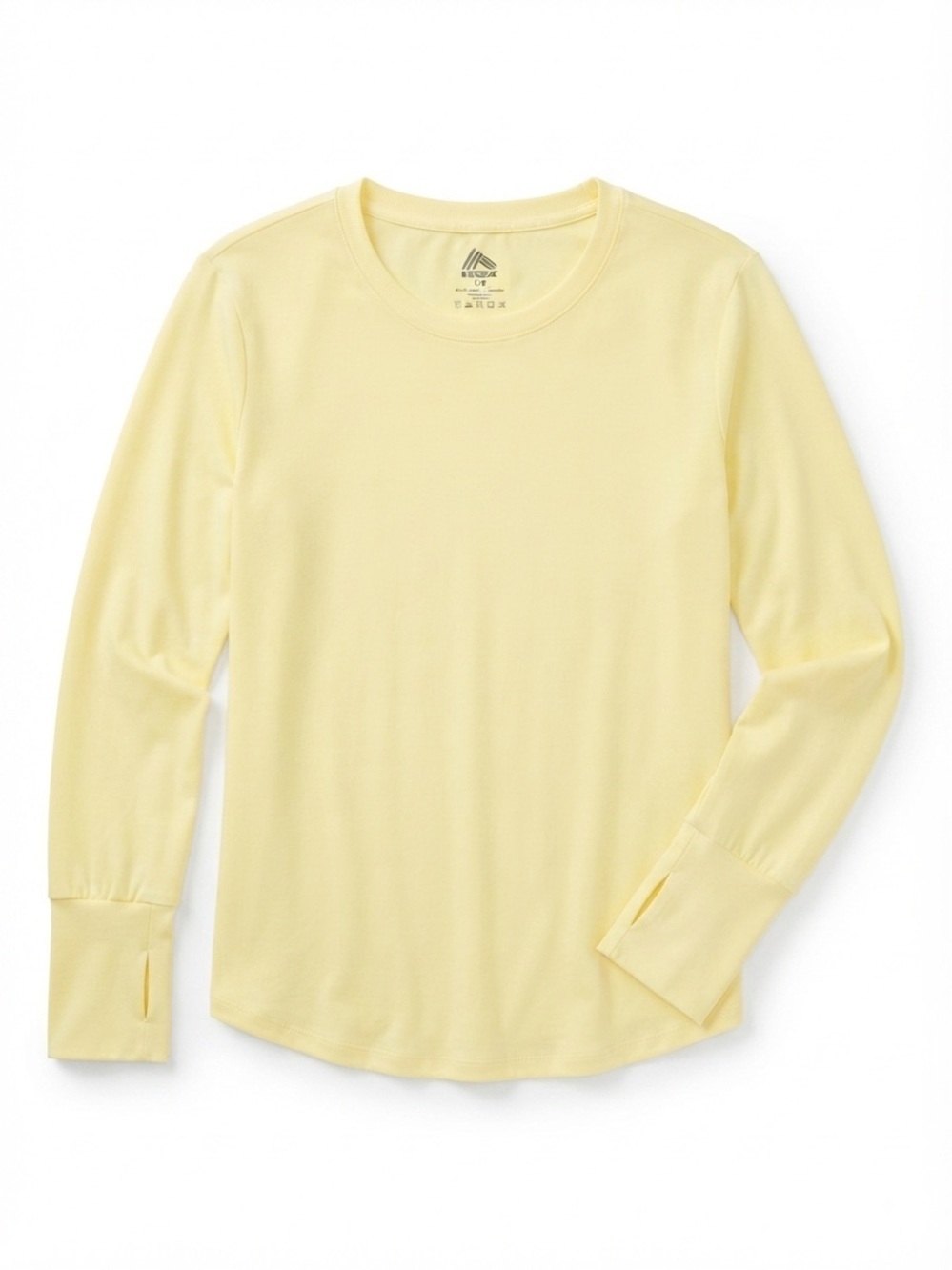RBX Women’s Long Sleeve Crewneck Top - Butter Yellow - L